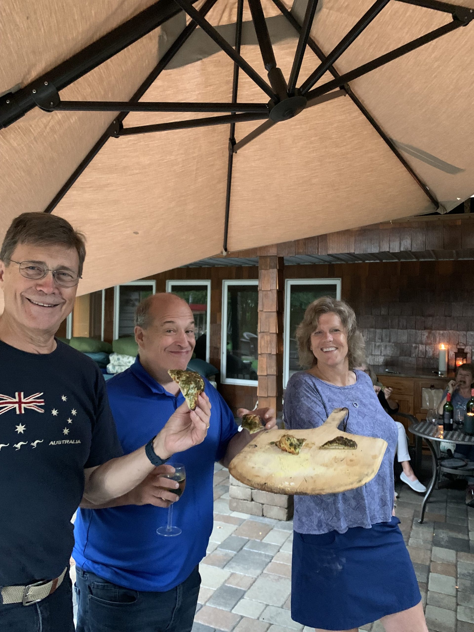 Mark, Mike and Paula PIZZA!