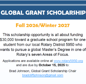 Global Grant Scholarship