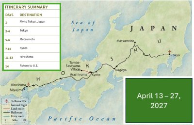 brochure itinerary picture with detail