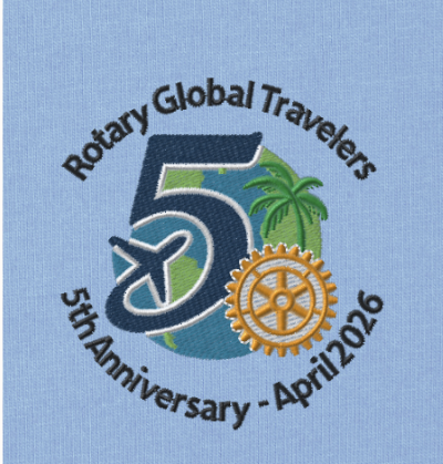 5th anniversary logo on shirt