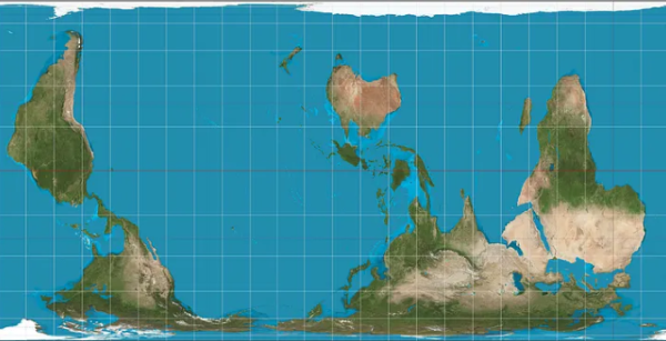 upside down map