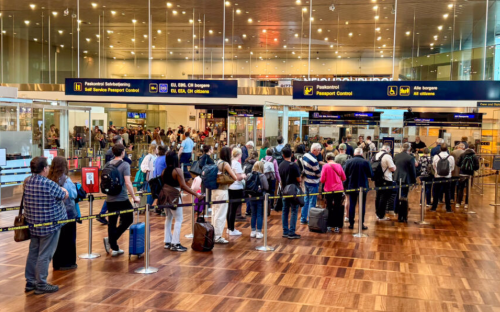 security lines in Europe