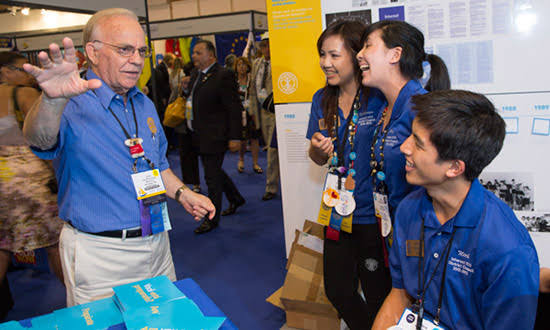 Rotarian with an Interact Club