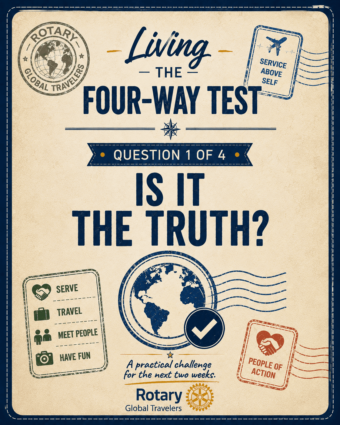 Living the Four-Way Test #1